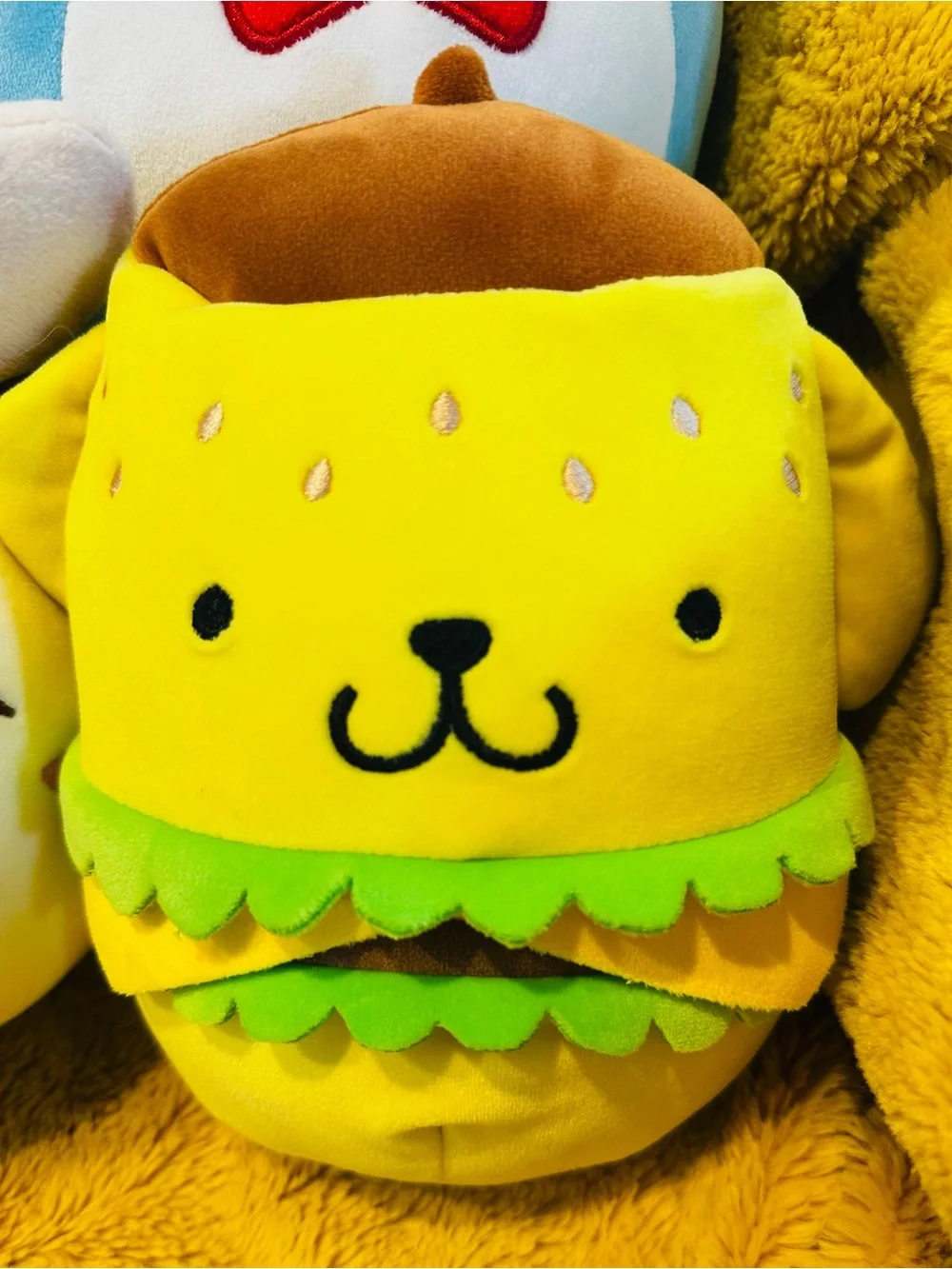 Squishmallows Mixed Character Plush Set - Purple, Yellow, Blue, Red, Cream